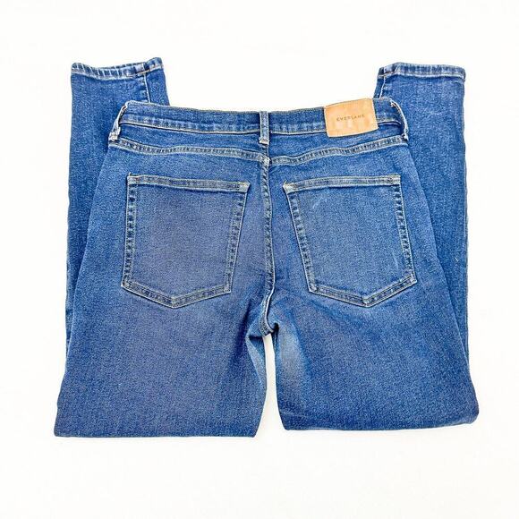Everlane Mid Rise Dark Wash Denim Jeans Size 30 Ankle - Picture 5 of 7